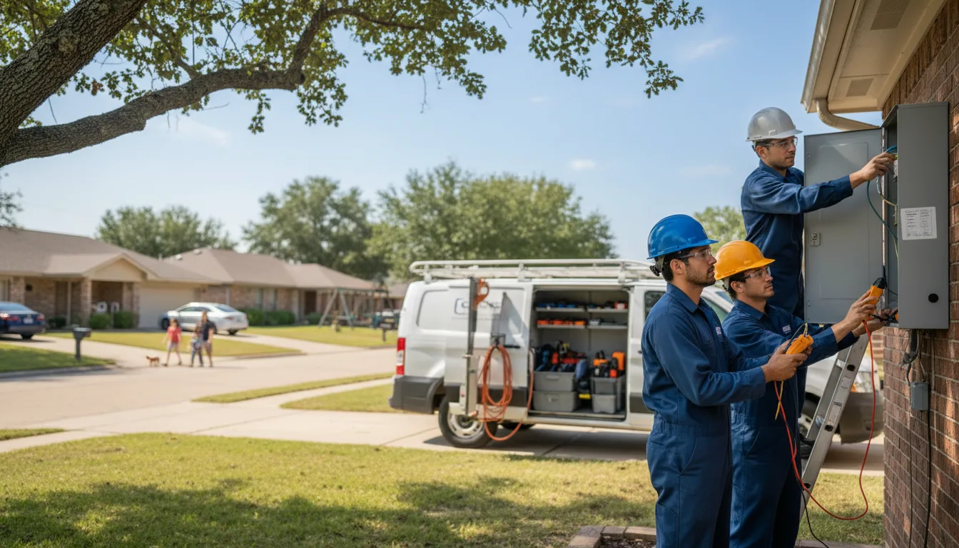 Certified electrician providing emergency electrical services in Glasgow, DE
